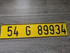 Kurzzeitkennzeichen Nummernschild Kennzeichen Türkei gelb