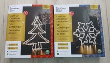 3D Lichterfigur Schneeflocke und Weihnachtsbaum Marke Livarno home