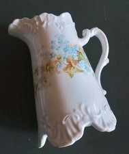 Porzellan Krug, Kanne 14 cm Blau Weiß Handbemalt