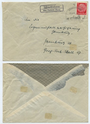 70166 landpoststempel - -,