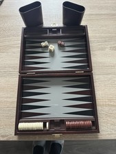 Backgammon, tragbares Koffer Set , Vintage 