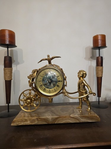 Antike uhr vergoldet - antike,