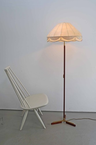 Danish teak tripod floor lamp - danish,