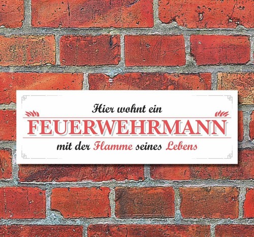 Schild hier wohnt ein - schild,