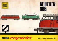 ARNOLD RAPIDO 1966 Katalog Neuheiten Spur N 1:160 9mm D aa