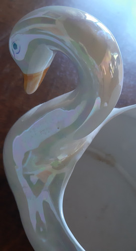 Porzellan figur schwan - porzellan,