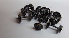 Trix H0 / Märklin 36669200 Radsätze 11 mm Doppelspeichen grau Zapfen 10 Stück