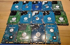 Konvolut  14 SATA Festplatten 2,5 Zoll diverse Hersteller neu formatiert