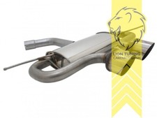 Edelstahl Sportauspuff Endschalldämpfer für VW Golf 5 R32 Golf 6 R Optik Scirocc