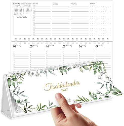 Tischkalender 2027 quer - 2027,