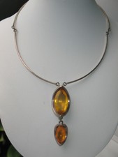 ART-DECO SILBER KETTE COLLIER