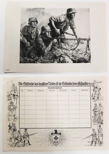 1944 stundenplan schule - 1944,