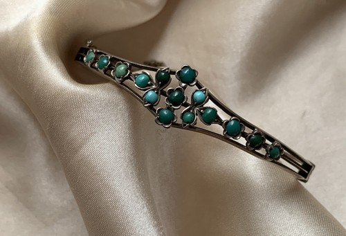 Jugendstil türkis armreif - türkis,