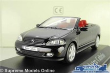 OPEL VAUXHALL ASTRA CABRIO MK4 MODELLAUTO SCHWARZ 1:43 MINICHAMPS HÄNDLERAUSGABE K8