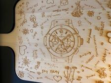 Hublot Big Bang Cheese Cutting board Schneidebrett limited edition Uhr Holz NIB
