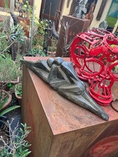Künstler - Bronze "Paar Liegende"- Frauenfigur Skulptur expressiv Unikat