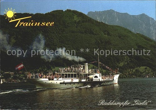 Dampfer schaufelrad gisela - dampfer,