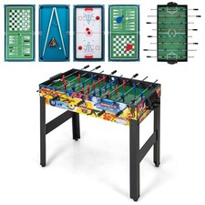 12 in 1 Spieltisch Tischkicker Kickertisch Aktivitätstisch mit Tischfußball