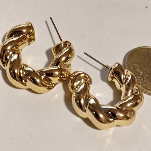 Ohrstecker goldfarben - ,