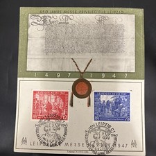 Gedenkkarte Leipziger Messe