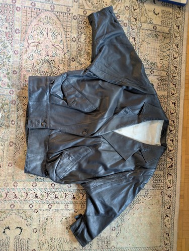 Lederjacke blazer blau pelle - lederjacke/-blazer, (pelle