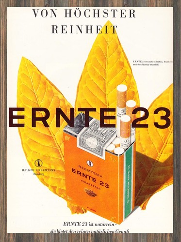 Reemtsma ernte reklame - ernte,