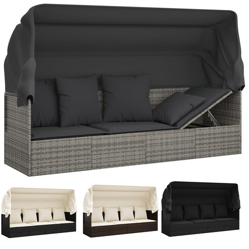 Outdoor loungebett mit dach - mit,