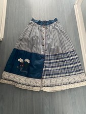 Miss Astor Trachten Damen Mode Rock Größe 40,Stickerei Spitze,Farbe:Blau/Weiss k