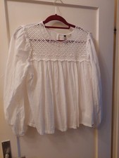 Damenbluse Gr 38 Weiss