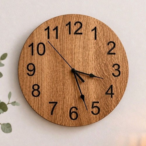 Wanduhr eiche 30cm - wanduhr,