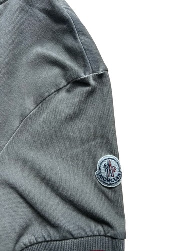 Moncler poloshirt washed grey - moncler,