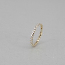Memoire Ring in  585/14k Gelbgold mit 30 Brillanten ca. 0,35 ct W/si