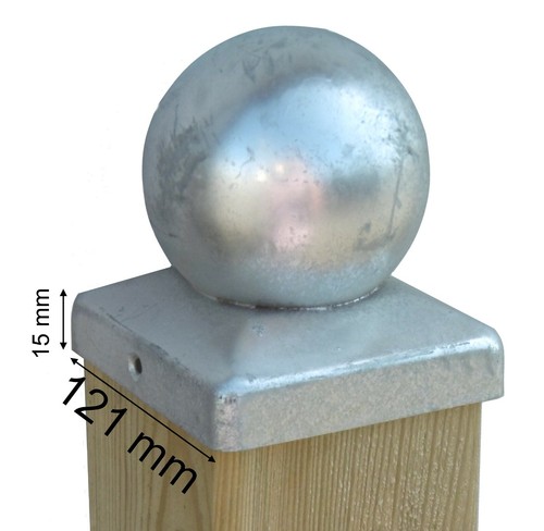Verzinkte pfostenhaube 120mm - verzinkte,
