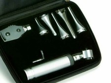 Gima 31422 Xenon-Halogen-Kunststoff-Veterinär-Otoskop-Set, 8 x Metallkanülen