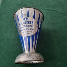 Messbecher, Dr. Oetker, Metall, Vintage
