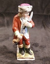 Antike Porzellan Monatsfigur/Sternzeichen Widder /Junge im viktorianischen Stil