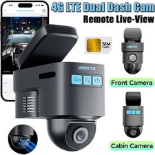 LAMTTO 4G LTE Dual Dash Cam
