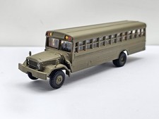 bachmann 1:87 School Bus Militär bus mit motor Car system herpa Roco minitanks