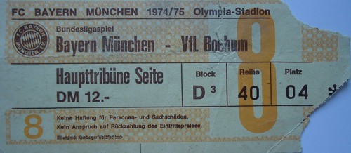 Ticket 1974 fc bayern - bl,