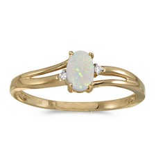 Ring karat gelbgold ovaler - 14,