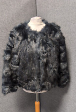 H&M Kunstfelljacke dunkelblau