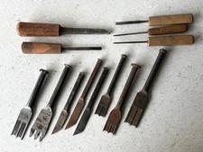 13x Alte Kirschen WWG Arns Stechbeitel Drechselmeißel Drechselwerkzeug