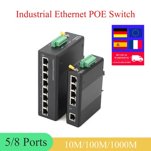 Port industrial gigabit poe - 5-port,