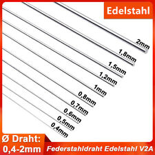Stahldraht Federstahldraht Ø 0,4mm-2,0mm Edelstahl Draht Rostfrei V2A Federdraht