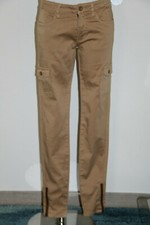 Hose Skinny Beige Stil Safari