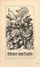 1880 Wappen Familie Crest