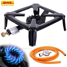 8KW Gaskocher Hockerkocher Gas Kocher Campingkocher Mit Schlauch 50m Bar Regler.