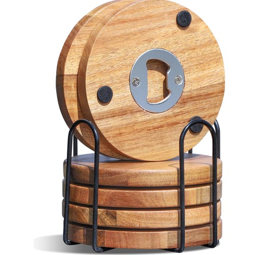 Untersetzer holz 6er set - untersetzer, mit