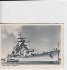 AK WWII Deutsche Marine Schiff Seefahrt - Schlachtschiff Scharnhorst