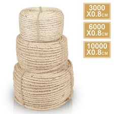 Sisalseil natur 6-8mm 25-100m